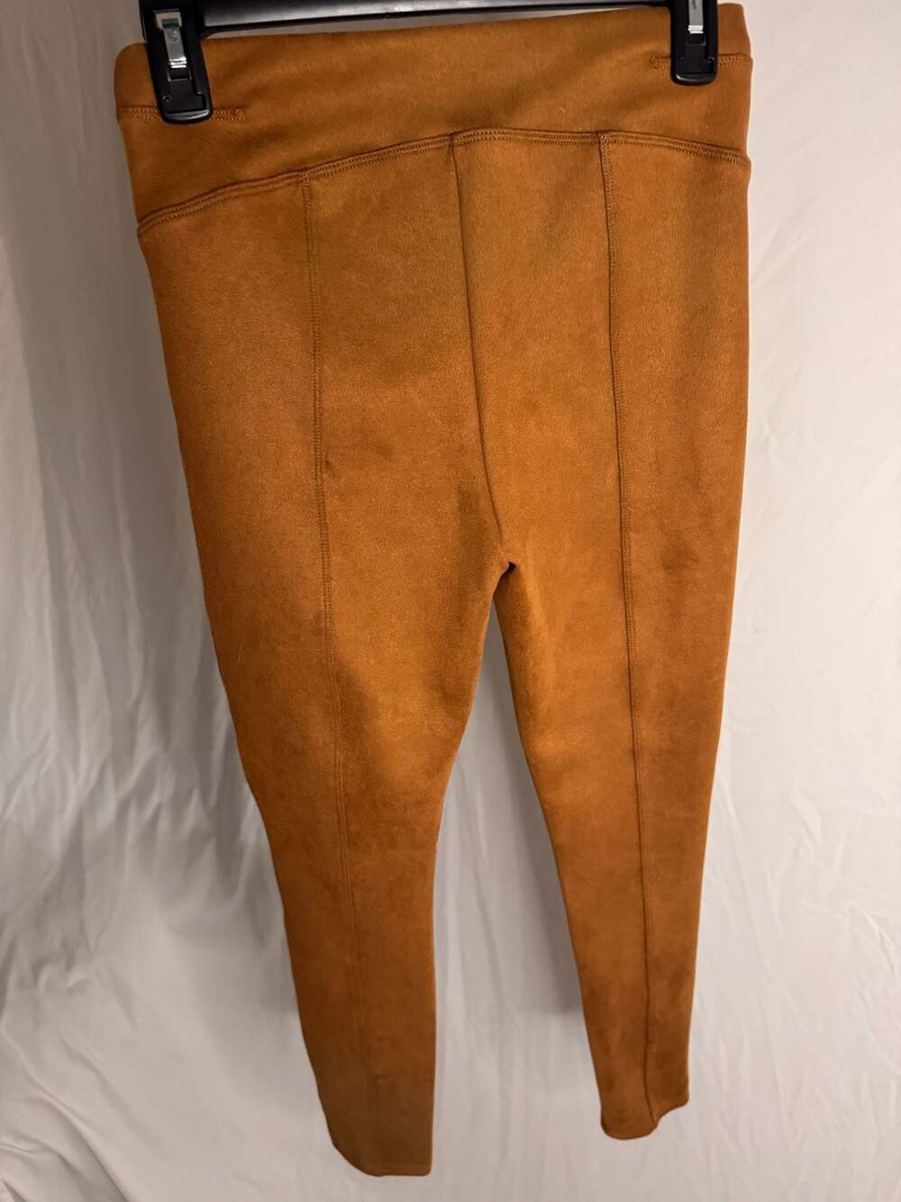 Spanx Faux Suede Leggings - Brown - Size S